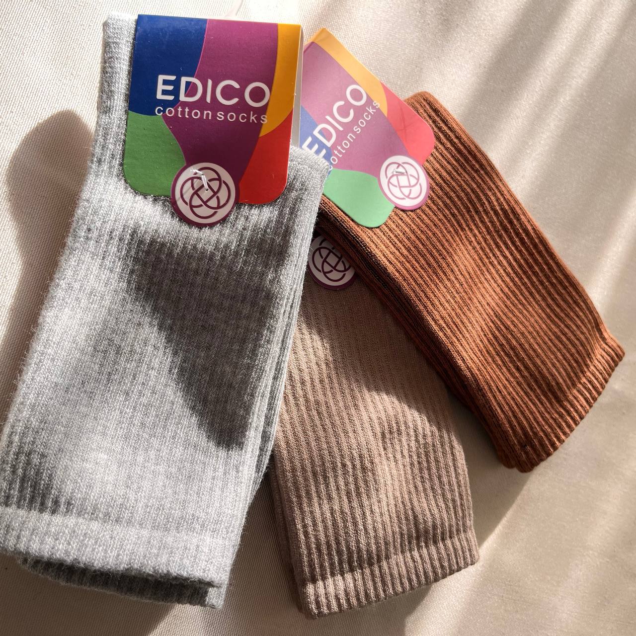 جوراب اسپرت ادیکو ساق دار با بافت کبریتی نخی