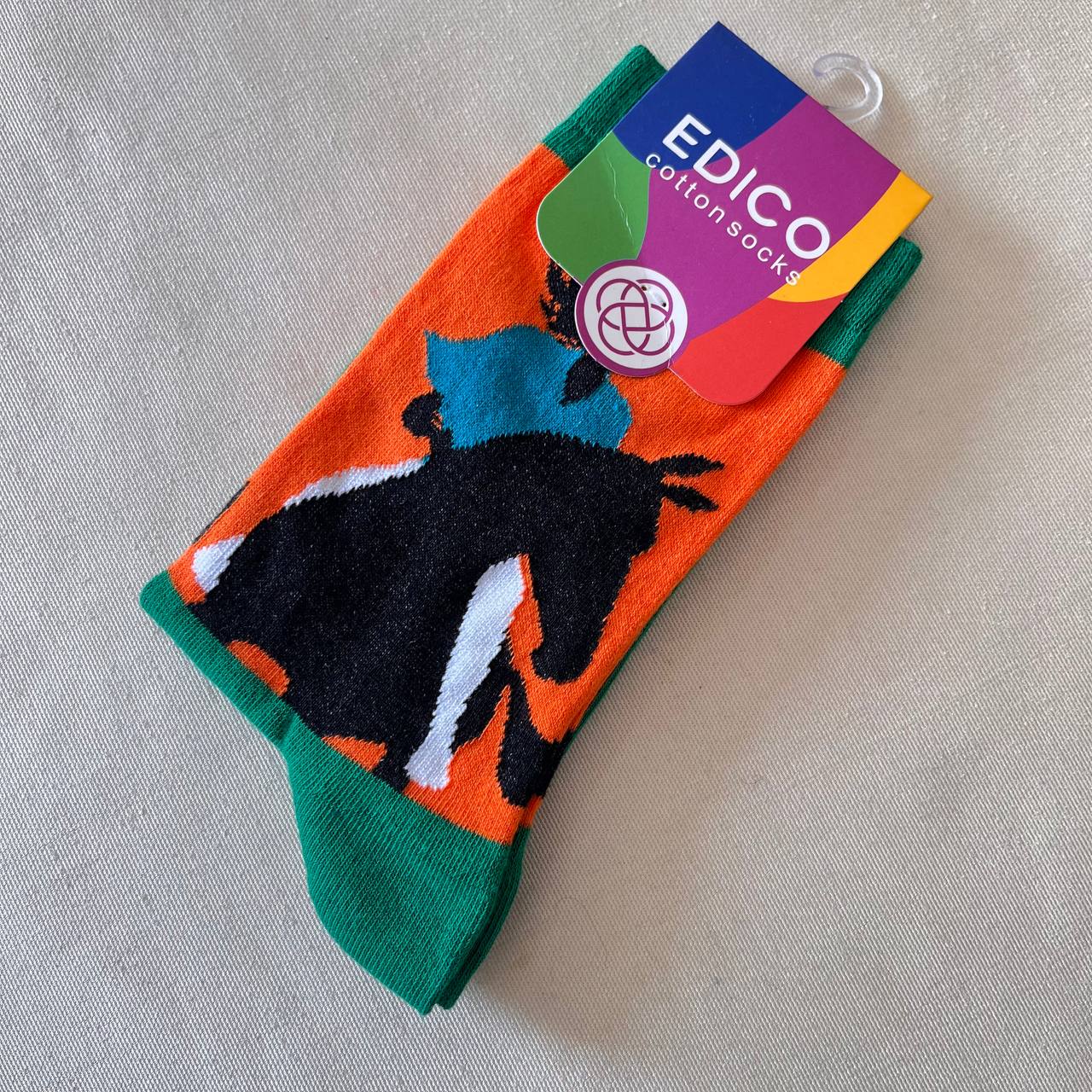 جوراب ادیکو طرح دختر اسبسوار