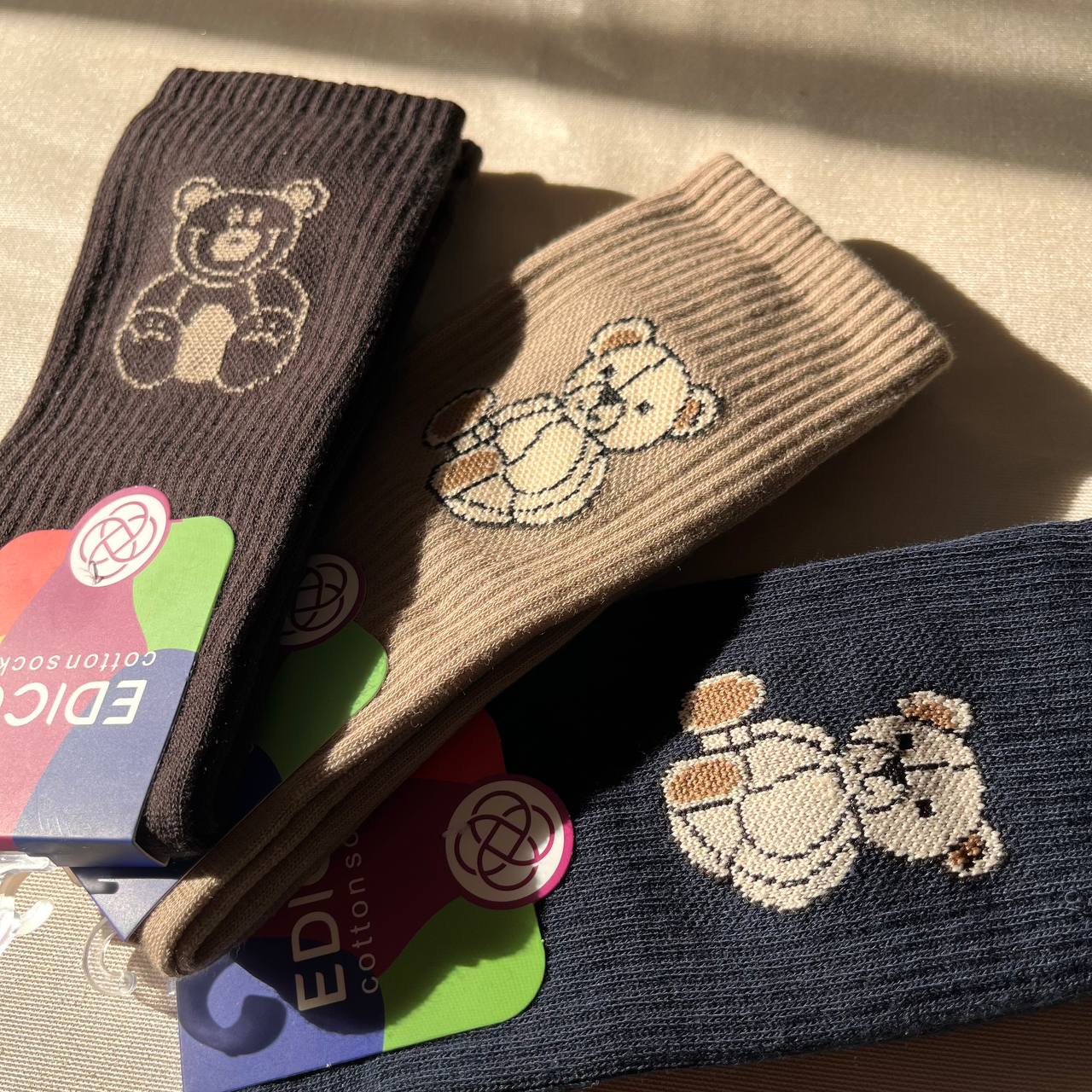 جوراب تدی کبریتی ساق دار ادیکو مناسب سایز ۳۷ تا ۴۳