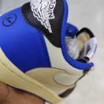 نمای پاشنه کفش Travis Scott Fragment Air Jordan 1 Low